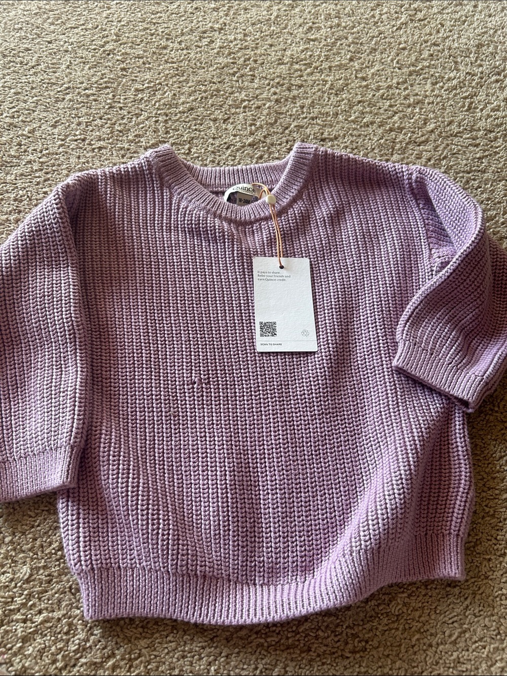 Baby quince  Crewneck Knit Sweater